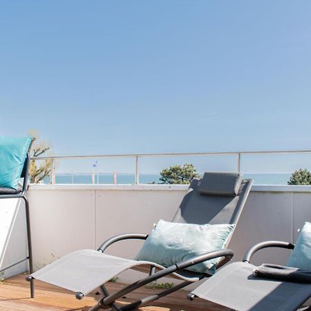 View 99 - Ferienwohnung In Scharbeutz Mit Exklusivem Ostseeblick 外观 照片