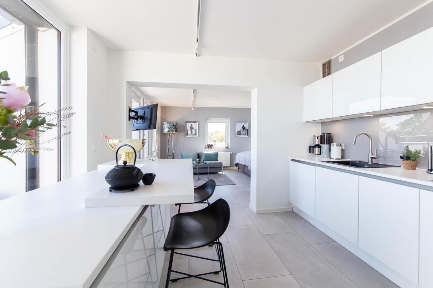 View 99 - Ferienwohnung In Scharbeutz Mit Exklusivem Ostseeblick 外观 照片